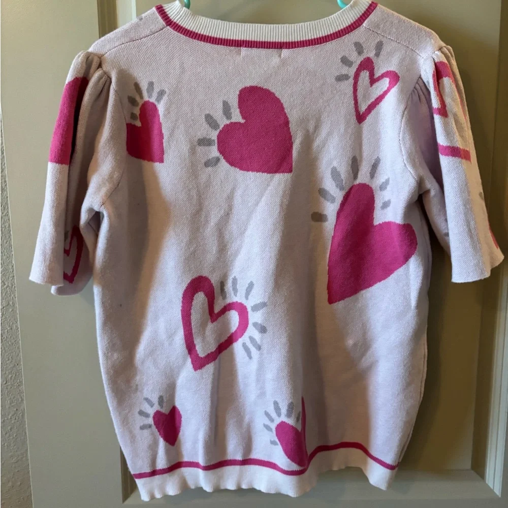 Fate boutique Pink Heart Women’s Sweater - RARE - Valentine’s Day, winter, date - Picture 3 of 4